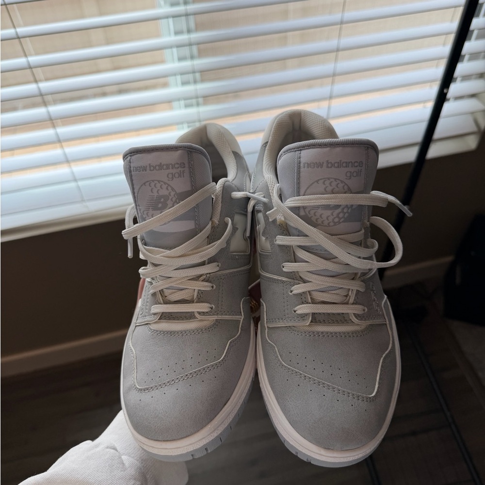 New Balance Men’s Golf Sneakers in Light Gray and White